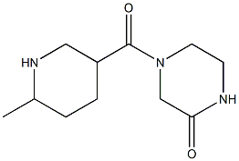 4-[(6-methylpiperidin-3-yl)carbonyl]piperazin-2-one Struktur