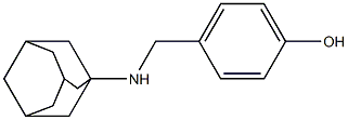 4-[(adamantan-1-ylamino)methyl]phenol Struktur