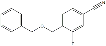 4-[(benzyloxy)methyl]-3-fluorobenzonitrile Struktur