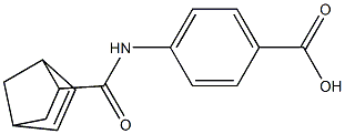 4-[(bicyclo[2.2.1]hept-5-en-2-ylcarbonyl)amino]benzoic acid Struktur