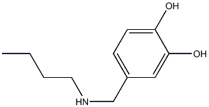 4-[(butylamino)methyl]benzene-1,2-diol Struktur