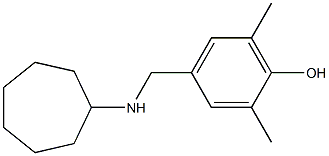 4-[(cycloheptylamino)methyl]-2,6-dimethylphenol Struktur