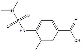 4-[(dimethylsulfamoyl)amino]-3-methylbenzoic acid Struktur