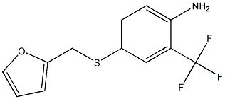 4-[(furan-2-ylmethyl)sulfanyl]-2-(trifluoromethyl)aniline Struktur