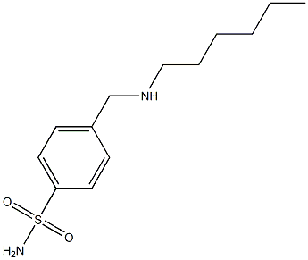 4-[(hexylamino)methyl]benzene-1-sulfonamide Struktur