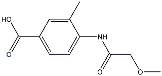 4-[(methoxyacetyl)amino]-3-methylbenzoic acid Struktur