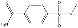 4-[(methylamino)sulfonyl]benzenecarbothioamide Struktur