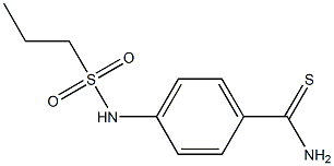 4-[(propylsulfonyl)amino]benzenecarbothioamide Struktur