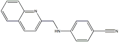 4-[(quinolin-2-ylmethyl)amino]benzonitrile Struktur