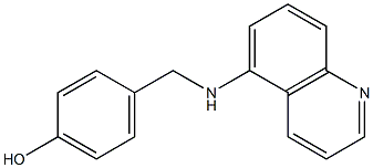 4-[(quinolin-5-ylamino)methyl]phenol Struktur