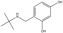 4-[(tert-butylamino)methyl]benzene-1,3-diol Struktur