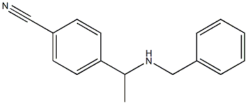 4-[1-(benzylamino)ethyl]benzonitrile Struktur