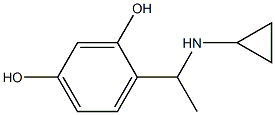 4-[1-(cyclopropylamino)ethyl]benzene-1,3-diol Struktur