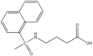 4-[1-(naphthalen-1-yl)acetamido]butanoic acid Struktur