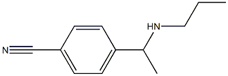 4-[1-(propylamino)ethyl]benzonitrile Struktur