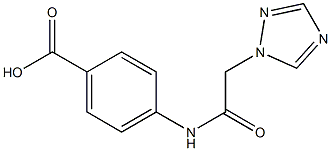 4-[2-(1H-1,2,4-triazol-1-yl)acetamido]benzoic acid Struktur