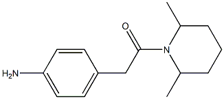 4-[2-(2,6-dimethylpiperidin-1-yl)-2-oxoethyl]aniline Struktur