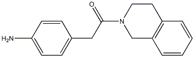 4-[2-(3,4-dihydroisoquinolin-2(1H)-yl)-2-oxoethyl]aniline Struktur