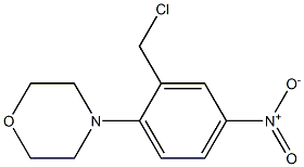 4-[2-(chloromethyl)-4-nitrophenyl]morpholine Struktur