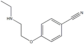 4-[2-(ethylamino)ethoxy]benzonitrile Struktur