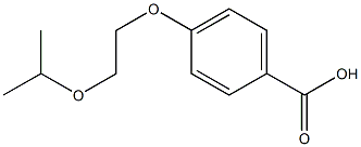 4-[2-(propan-2-yloxy)ethoxy]benzoic acid Struktur