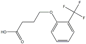 4-[2-(trifluoromethyl)phenoxy]butanoic acid Struktur