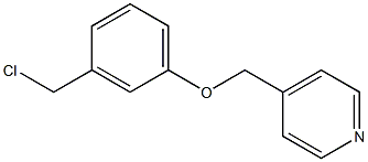 4-[3-(chloromethyl)phenoxymethyl]pyridine Struktur