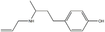 4-[3-(prop-2-en-1-ylamino)butyl]phenol Struktur