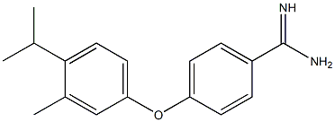 4-[3-methyl-4-(propan-2-yl)phenoxy]benzene-1-carboximidamide Struktur