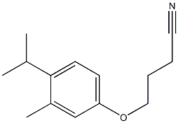 4-[3-methyl-4-(propan-2-yl)phenoxy]butanenitrile Struktur