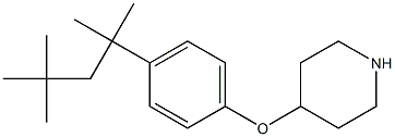 4-[4-(2,4,4-trimethylpentan-2-yl)phenoxy]piperidine Struktur