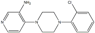 4-[4-(2-chlorophenyl)piperazin-1-yl]pyridin-3-amine Struktur