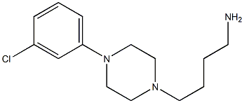 4-[4-(3-chlorophenyl)piperazin-1-yl]butan-1-amine Struktur