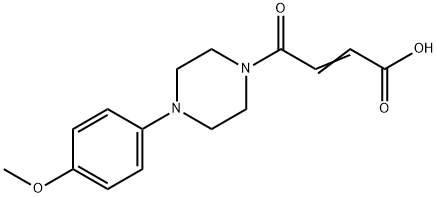 4-[4-(4-methoxyphenyl)piperazin-1-yl]-4-oxobut-2-enoic acid Struktur