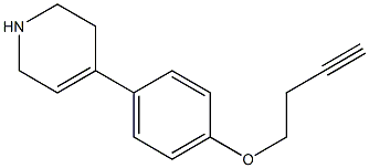 4-[4-(but-3-ynyloxy)phenyl]-1,2,3,6-tetrahydropyridine Struktur