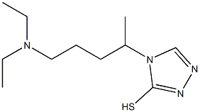 4-[4-(diethylamino)-1-methylbutyl]-4H-1,2,4-triazole-3-thiol Struktur