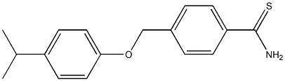 4-[4-(propan-2-yl)phenoxymethyl]benzene-1-carbothioamide Struktur