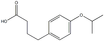 4-[4-(propan-2-yloxy)phenyl]butanoic acid Struktur