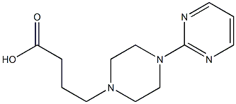 4-[4-(pyrimidin-2-yl)piperazin-1-yl]butanoic acid Struktur