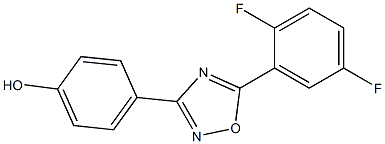 4-[5-(2,5-difluorophenyl)-1,2,4-oxadiazol-3-yl]phenol Struktur