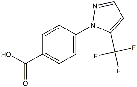 4-[5-(trifluoromethyl)-1H-pyrazol-1-yl]benzoic acid Struktur