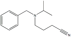 4-[benzyl(isopropyl)amino]butanenitrile Struktur