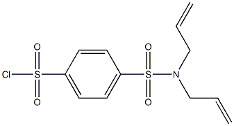 4-[bis(prop-2-en-1-yl)sulfamoyl]benzene-1-sulfonyl chloride Struktur