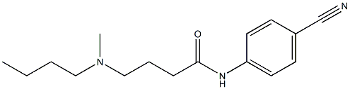 4-[butyl(methyl)amino]-N-(4-cyanophenyl)butanamide Struktur