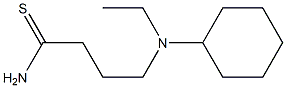 4-[cyclohexyl(ethyl)amino]butanethioamide Struktur