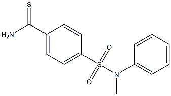 4-[methyl(phenyl)sulfamoyl]benzene-1-carbothioamide Struktur