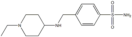 4-{[(1-ethylpiperidin-4-yl)amino]methyl}benzene-1-sulfonamide Struktur