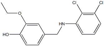 4-{[(2,3-dichlorophenyl)amino]methyl}-2-ethoxyphenol Struktur