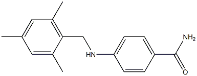 4-{[(2,4,6-trimethylphenyl)methyl]amino}benzamide Struktur