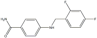 4-{[(2,4-difluorophenyl)methyl]amino}benzamide Struktur